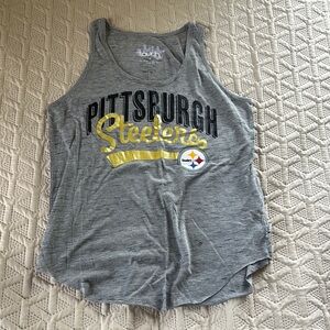 Touch by Alyssa Milano Gray Pittsburgh Steelers Tank Top